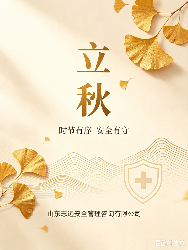 时逢立秋守安责 志远咨询护发展新程